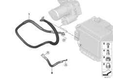 Batterikabel/kabel startmotor