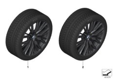 Winter wheel&tyre M double spoke 796M