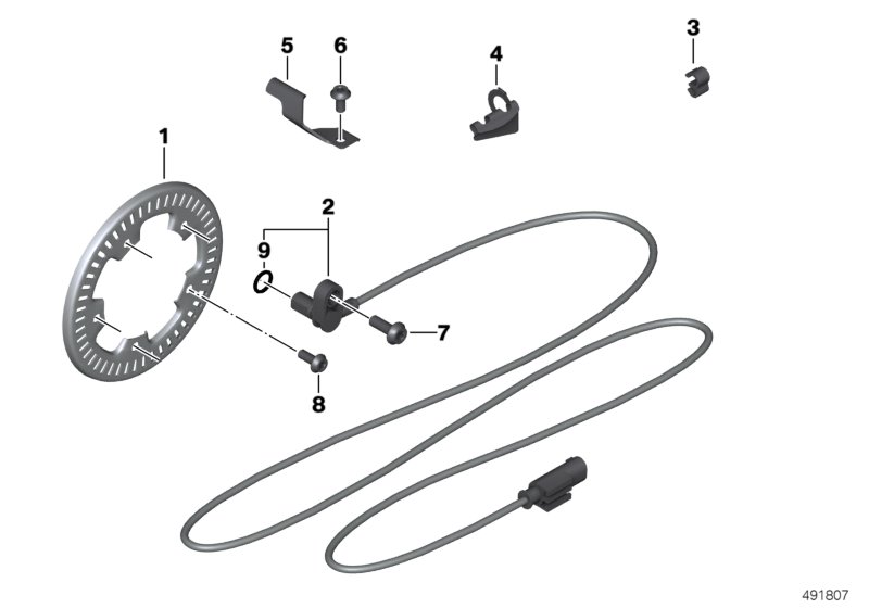 Sensor de rotações dianteiro