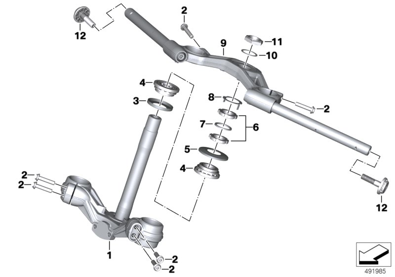 Teleskopik çatal, Telelever