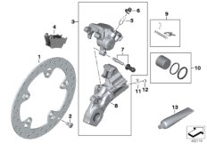 Rear wheel brake