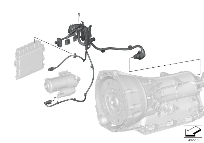 Faisceau de câbles module moteur BV