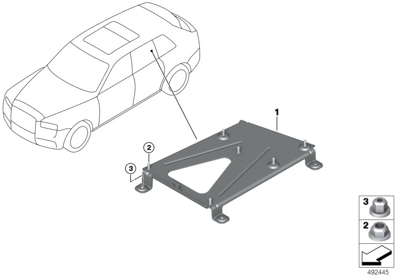 Holder, battery charging module, BCU