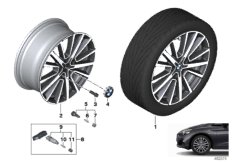 BMW alloy wheel M star spoke 512 - 18''