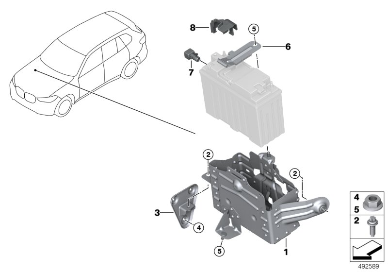 Dual storage mounted parts