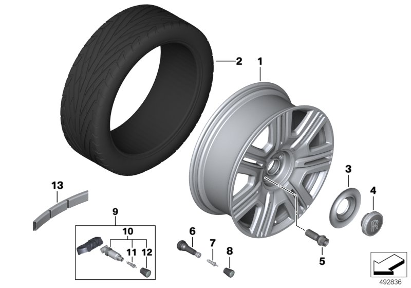 Light-alloy wheel styling 714