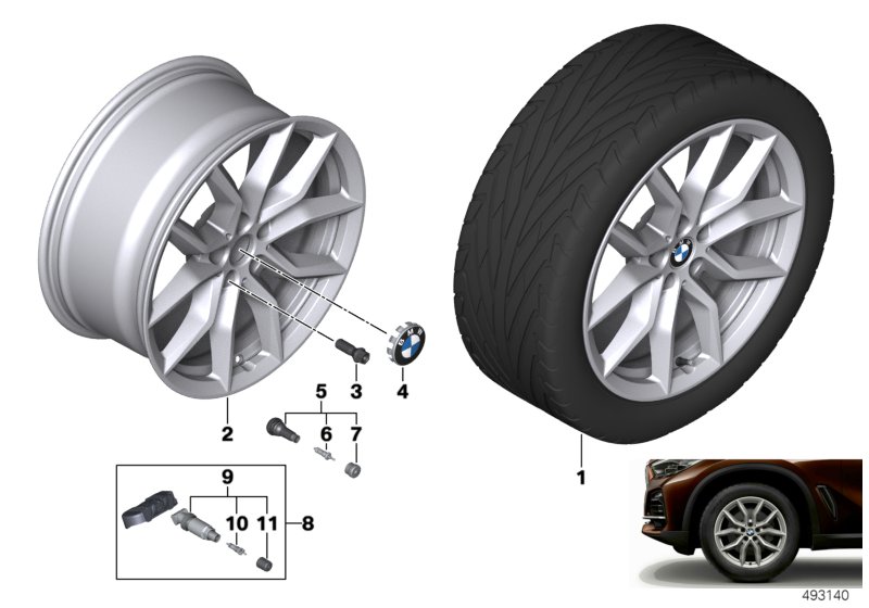 BMW LA wheel V-spoke 734 - 19"