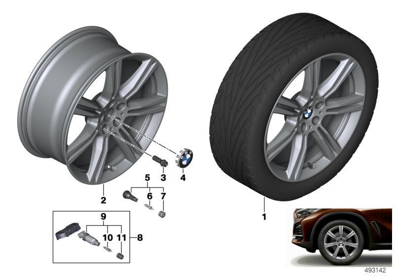 BMW ruota LL razza a stella 736 - 20"