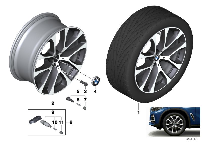 BMW LA wheel V-spoke 738 - 20"