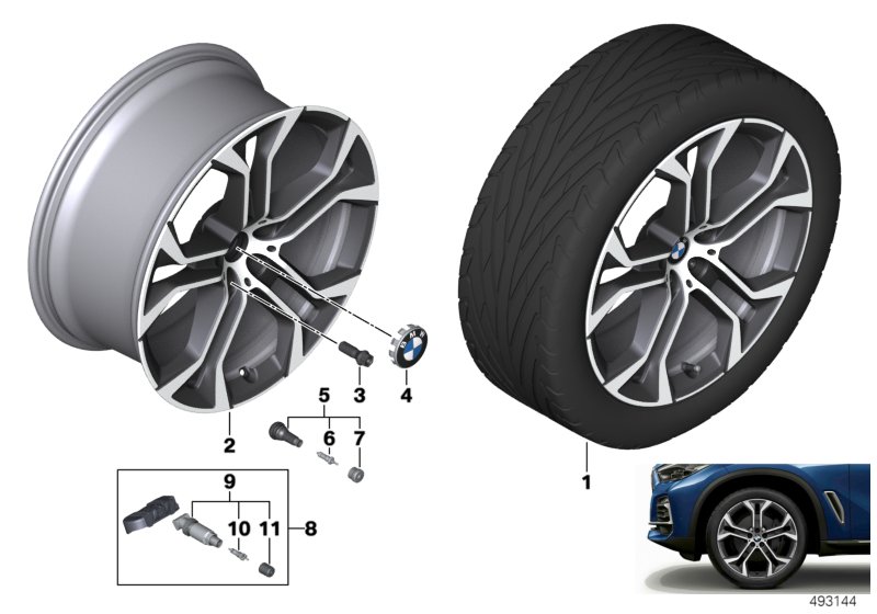 BMW LA wheel Y-spoke 744 - 21"