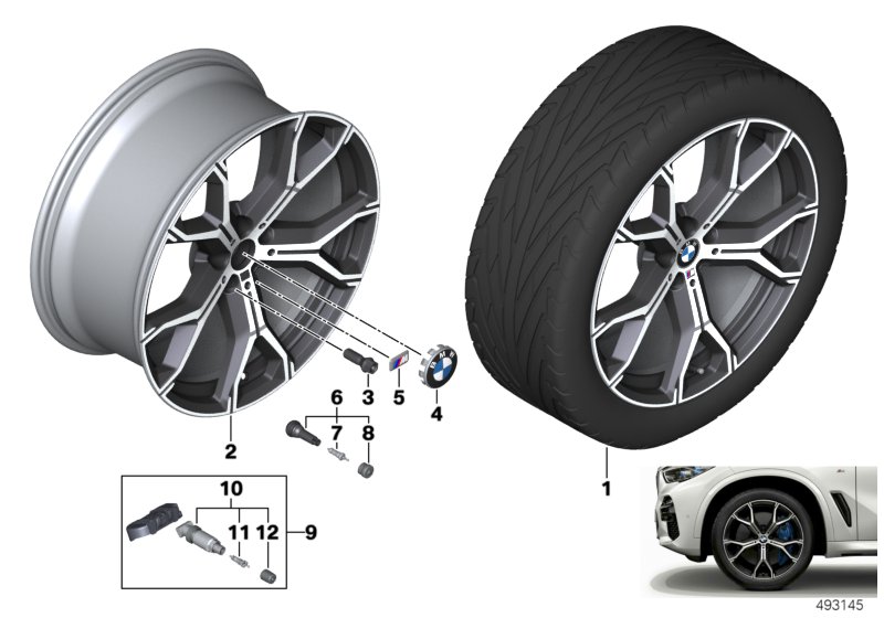 BMW LA wheel Y-spoke 741M 21"