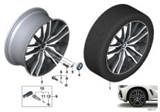 BMW roue AL rayons doubles 742M - 22"