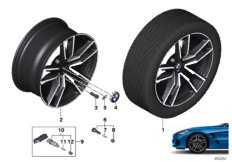 BMW roue AL rayons doubles 799M - 19"
