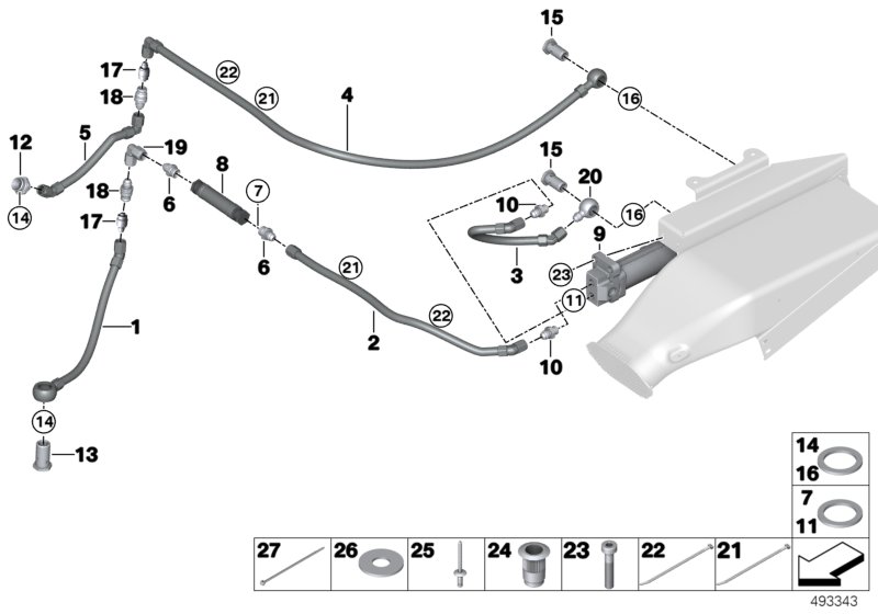 Additional radiator differential lines