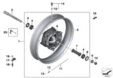 Spoke wheel front