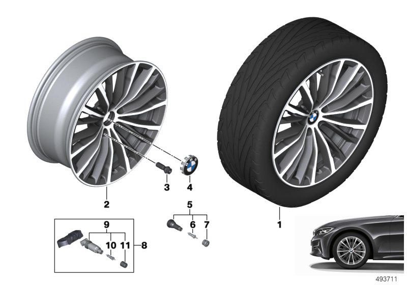 BMW AL llanta multirradio 781 - 18"