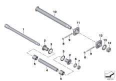 Hinterradschwinge Lagerung