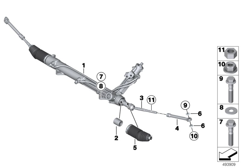 Hydro steering box single components