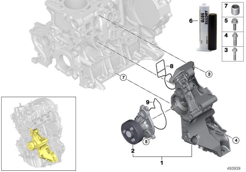 Cooling system-coolant pump