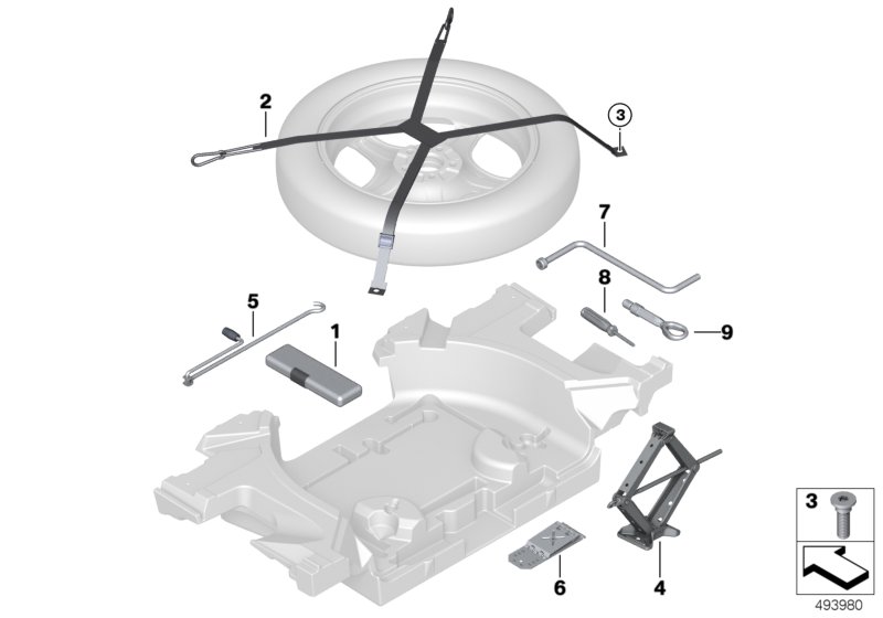 Boordgereedschap/Krik