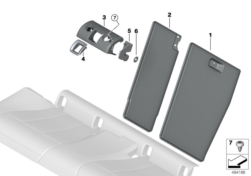 Molduras de asiento trasero