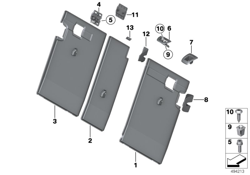 Sitz hinten Sitzblenden