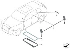 Fibre-optic conductor vehicle interior