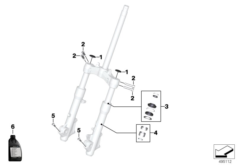 Service forcella telescopica