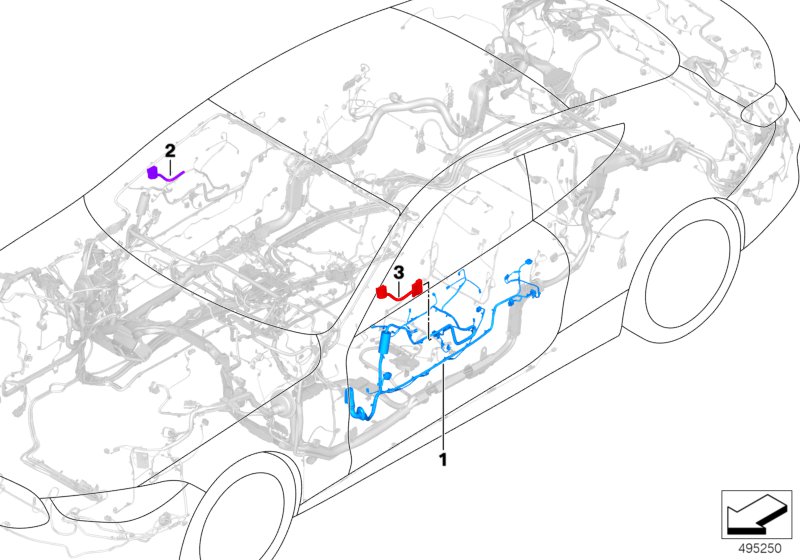 Door wiring harness