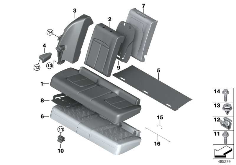 Asiento del. acolch. y tapiz. as. básico