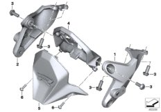 Bevestiging v instrumentenpaneel