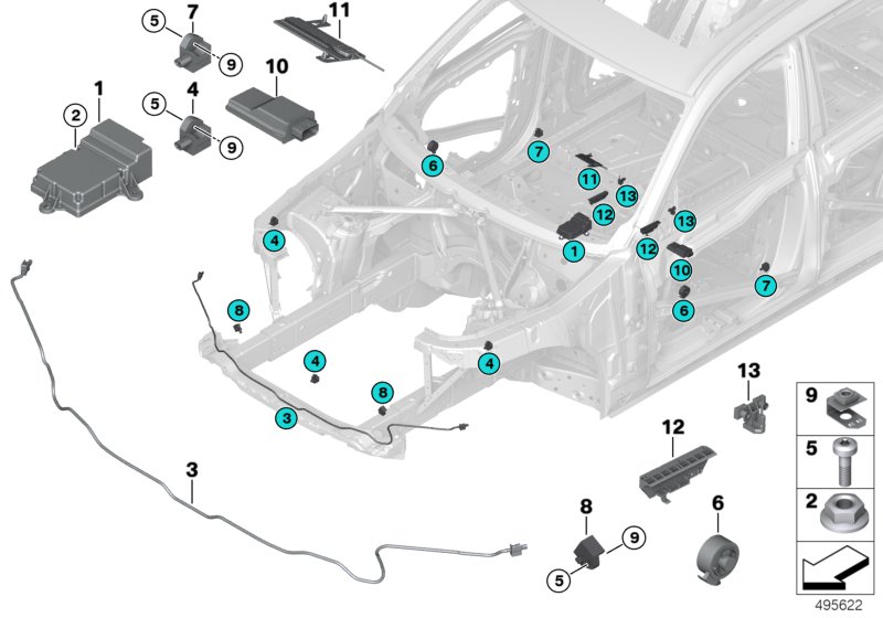 Electric parts, airbag