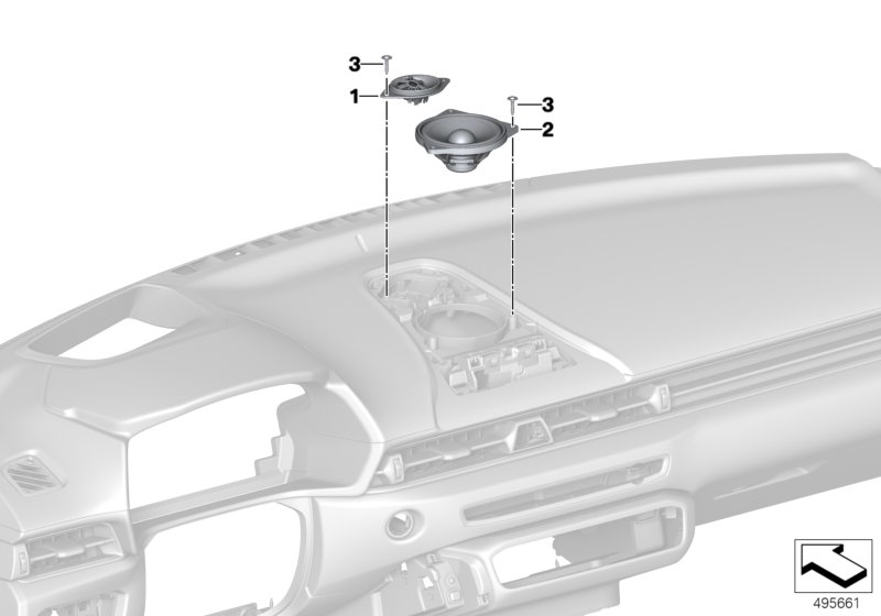 Individual parts speaker instr.panel