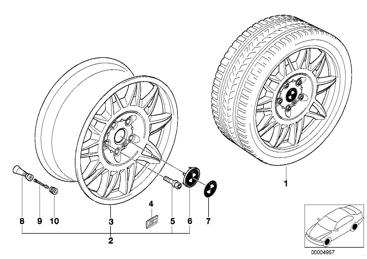 Jante M à doubles rayons II (Styl.39)