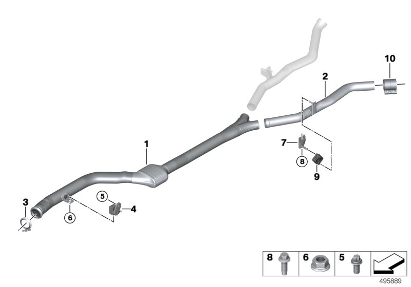 Austausch Ottopartikelfilter mit Vorrohr