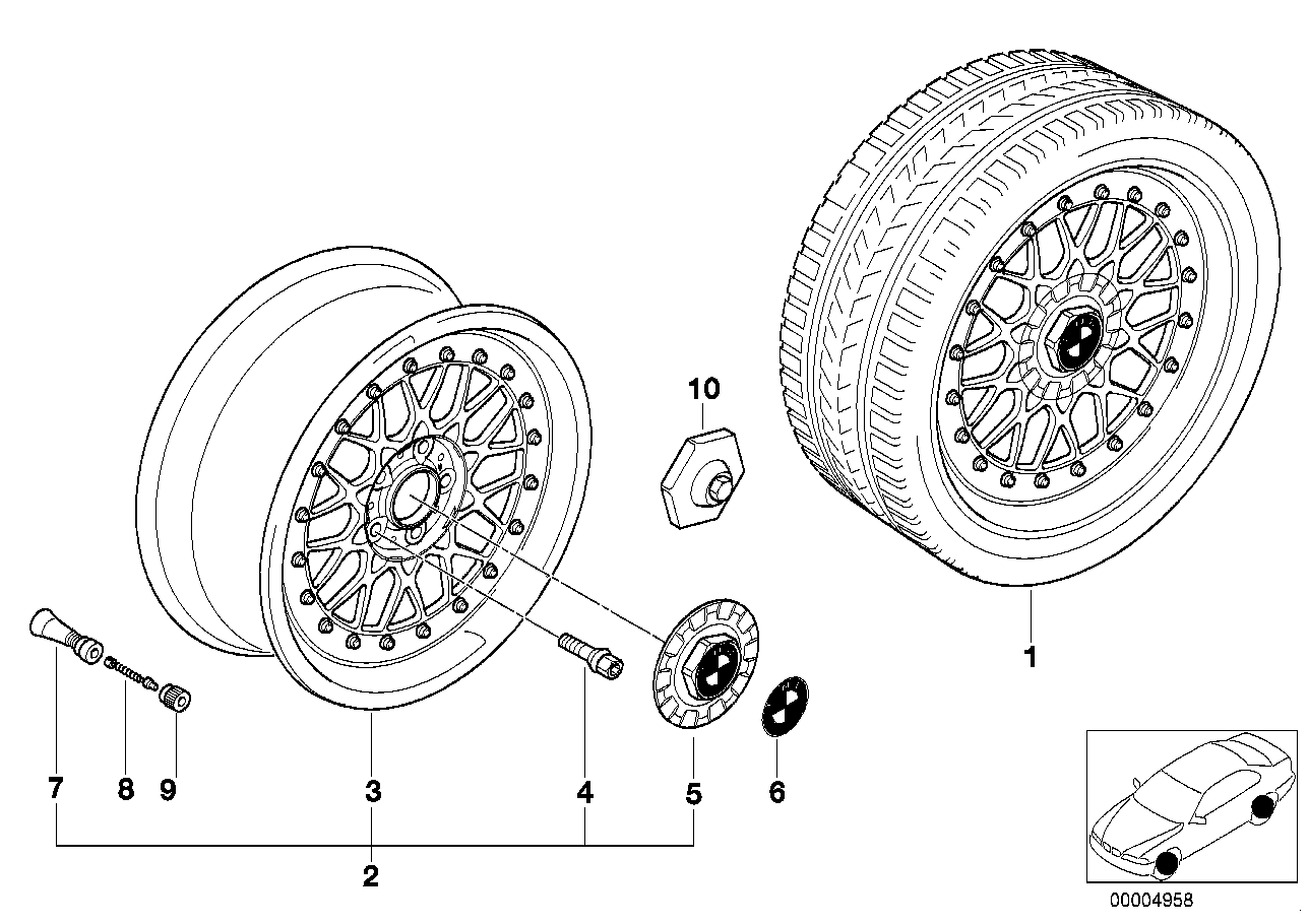 A raggi incrociati,avvitata (styl.29)