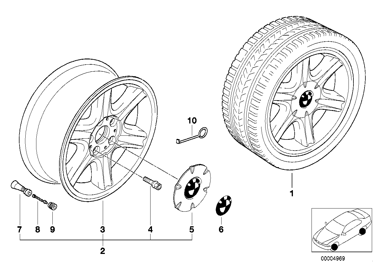 Yıldız spoke -stil II (Stil.10)