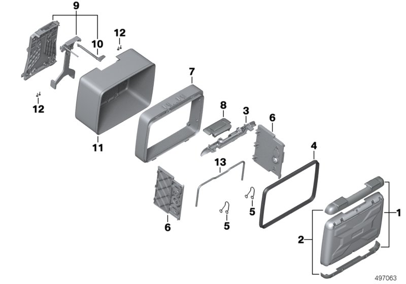 Single parts, Vario topcase