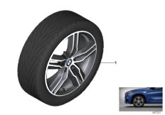 Roue LM BMW rayons doubles M 570M - 18"
