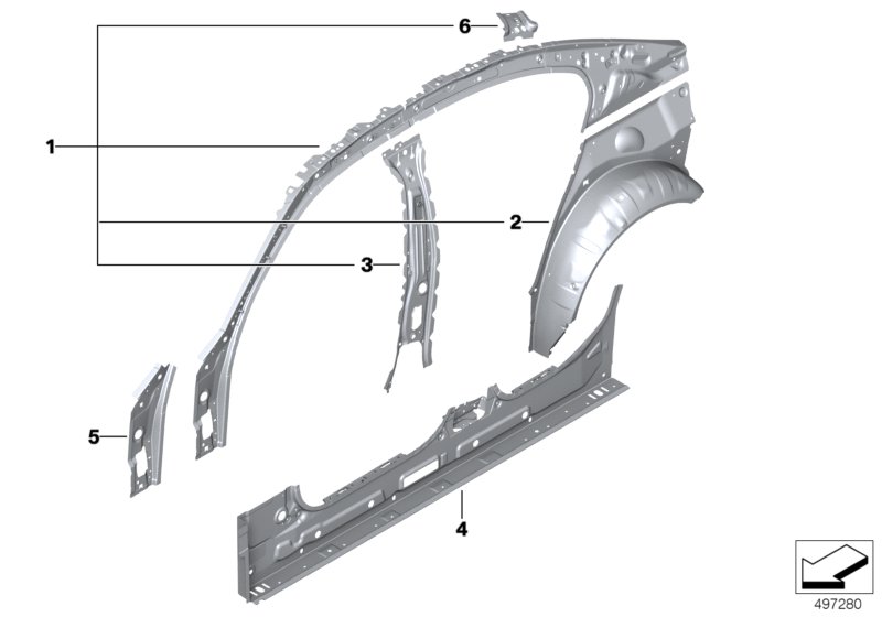 Bastidor lateral interior