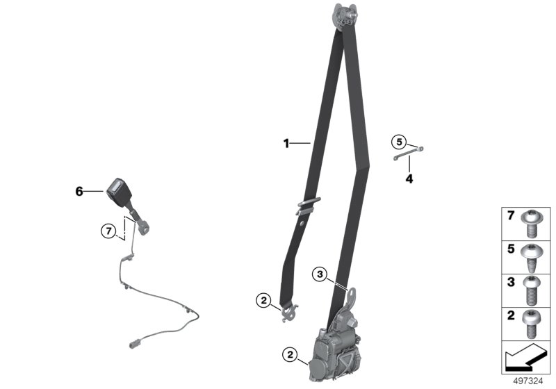 Cinturon d.seguridad delantero