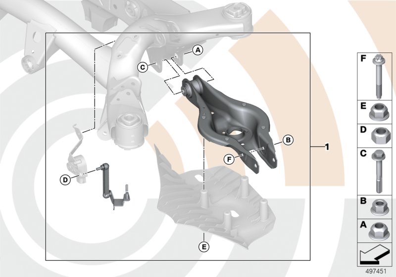 Repair kit camber control arm