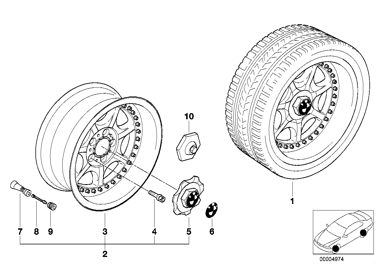 Composita a 7 raggi (styl.19)