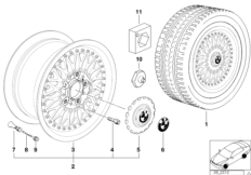 Cross-spoke,composite wheel (styl.5)