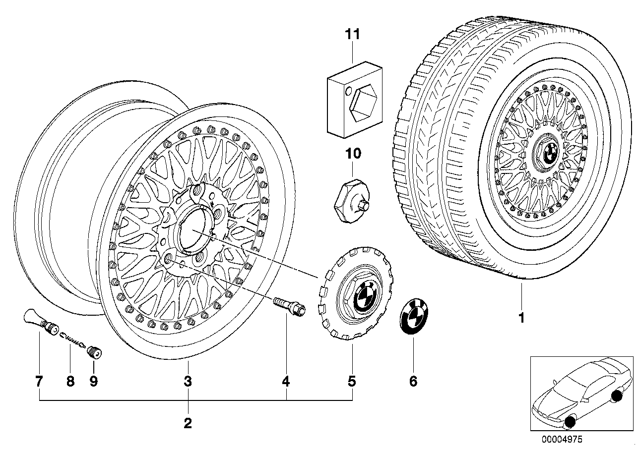 Kreuzspeichen-Verbundrad (Styl.5)