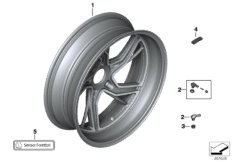 Na-inbouw gietwiel achter Option 719