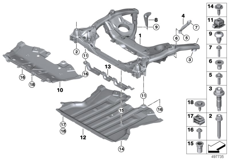 Front axle support