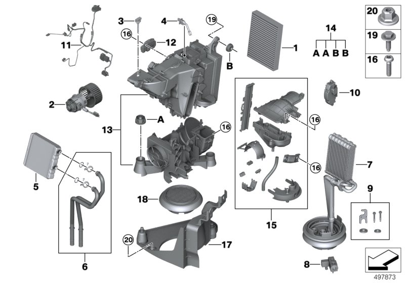 Rear-cabin air conditioner