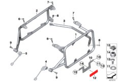 Case holder/Mounting parts