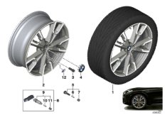 BMW light-alloy wheel V-spoke 721M - 20"